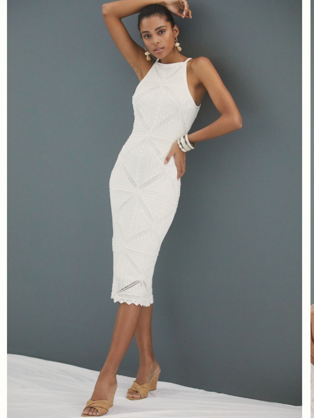 Anthropologie Fauxchet Midi Dress